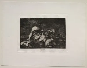 Francisco De Goya Etching Drucke: The Horrors of War: Nor (Do These) Either. Creator: Francisco de Goya (Spanish, 1746-1828)
