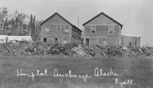 Black And White Hospital Photos Drucke: Hospital, between c1900 and c1930. Creator: Unknown