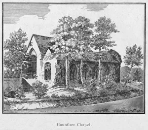 Riverbank Architecture Drucke: Hounslow Chapel, c1792
