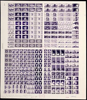 Experimentelle Platte von Huck-Press, 1957. Ersteller: Bundesdruckerei und Sicherheitszentrum
