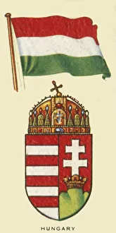 Hungarian Flag Drucke: Hungary, c1935. Creator: Unknown