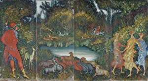 Oil On Canvas Artwork Russia Drucke: The Hunt