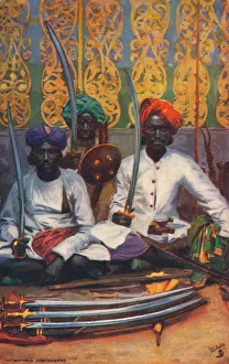 Vintage London Postcards Drucke: Hyderabad Arms Sellers, c1903. Creator: Unknown