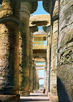 Egyptian Religious Architecture Drucke: Hypostyle Hall, Karnak Temple complex, Luxor, Egypt, 20th Century
