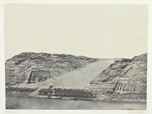 Ibsamboul, Les Deux Speos; Nubien, 1849 / 51, gedruckt 1852. Schöpfer: Maxime du Camp