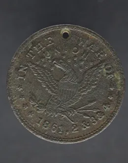Identifikationsabzeichen für Cornelius Robinson, mit amerikanischem Adler, 1864. Ersteller: Unbekannt.