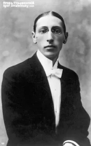 Igor Stravinsky Portrait Drucke: Igor Stravinsky, Russian-born composer, as a young man, c1900