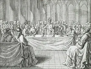 European Heritage Artwork Drucke: Illustration for Basedow's Elementary Work, 1770. Creator: Daniel Nikolaus Chodowiecki