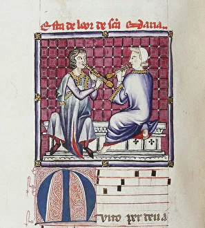 Illumination aus dem Codex der Cantigas de Santa Maria um 1280 vom Künstler unbekannt