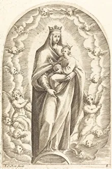 French Heritage Art Pieces Drucke: Immaculate Conception, 1608 / 1611. Creator: Jacques Callot