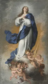 Bartolome Esteban Murillo Paintings Drucke: The Immaculate Conception, c. 1680
