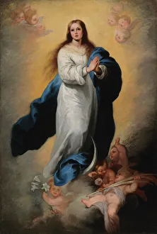 Die Unbeschußte Empfängnis von Escorial, Kopie nach Murillo, 1863. Schöpfer: Adolf von Becker