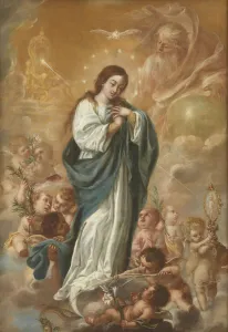 Museo Del Prado Images Drucke: The Immaculate Conception of the Virgin, 1682. Creator: Valdes Leal, Juan de (1622-1690)