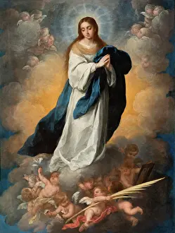 Die Unbefleckte Empfängnis der Jungfrau, um 1675-1680. Künstler: Murillo, Bartolomé Esteban (1617-1682)