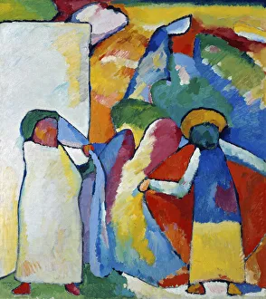 Wassily Kandinsky Paintings Drucke: Improvisation 6 (African), 1909. Creator: Kandinsky, Wassily Vasilyevich (1866-1944)
