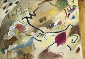 Wassily Kandinsky Artwork Drucke: Improvisation with horses (Study for Improvisation 20), 1911