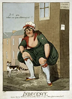Isaac Robert Cruikshank Art Drucke: Indecency, 1799