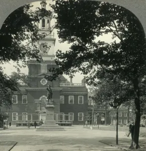 United States Historical Sites Drucke: Independence Hall, where Declaration of Independence Was Signed in 1776, Philadelphia, Pa