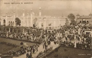 Gerahmter Druck : Indischer Pavillon und Gärten, um 1925. Künstler: Campbell Gray Gerahmter Druck : Indischer Pavillon und Gärten, um 1925. Künstler: Campbell Gray