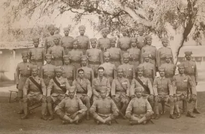 Sepia Tone Portraits Drucke: The Indian Platoon of the First Battalion