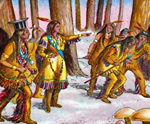 Coloured Lantern Slides Drucke: The Indians, c1905