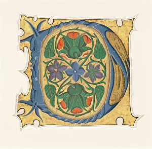 Anfänge von A ( Initial D), 1430er Jahre. Ersteller: Meister der Kiefern