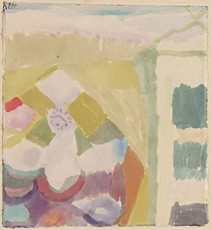 Heritage Art From Switzerland Drucke: Interieur mit der Uhr (Interior with the Clock), 1913. Creator: Paul Klee