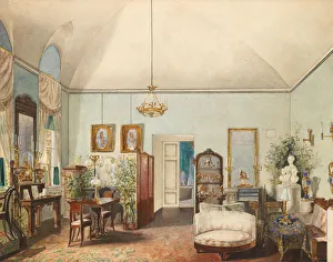 Impressionist Fine Art Images Drucke: Interior, 1830-1840s