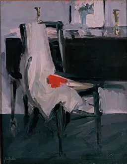 Post Impressionist Art Movement Drucke: Interior, c1910-1920s. Creator: Samuel John Peploe