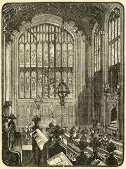 Our Own Country Book Illustrations Drucke: Interior of the Chapel, 1898. Creator: Unknown