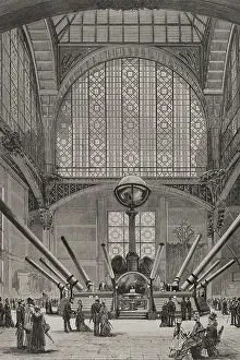 French Cultural Heritage Sites Drucke: Interior of the Copper Pavilion at the Champ de Mars