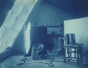 Vintage Photography Studio Drucke: Interior of Frances Benjamin Johnston's studio at 1332 V St