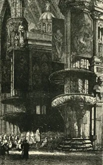Innenraum der Mailänder Kathedrale, 1890. Künstler: Unbekannt.
