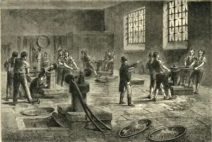 Victorian Era Industry Drucke: Interior of the Mint, c1872. Creator: Unknown