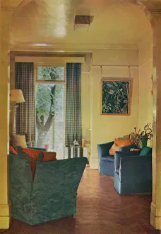 Innenaus der Frau Ewart Sofios Haus am 25 Bark Place in Bayswater im Londoner Bezirk von 1932
