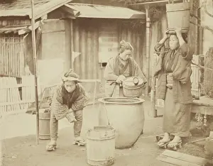 Asian Traditional Clothing Drucke: Interiors, 1884. Creator: Unknown