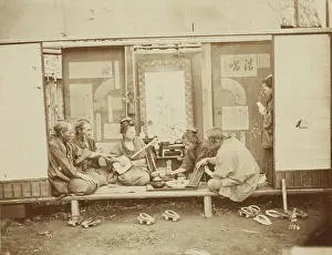 Japanese Traditional Dress Drucke: Interiors, 1884. Creator: Unknown