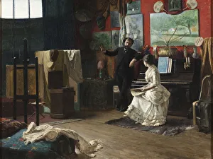 Realism Fine Art Images Drucke: Intermezzo, 1883