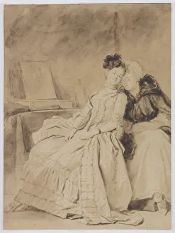 Die intime Gesprächszeit, um 1778. Künstler: Fragonard, Jean-Honoré (1732-1806)