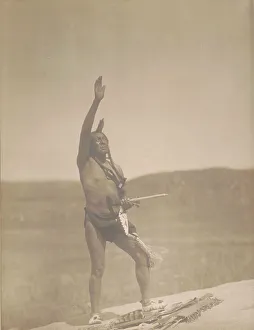 North American Ethnography Drucke: Invocation-Sioux, c1907. Creator: Edward Sheriff Curtis