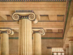 Acropolis Of Athens Images Drucke: Ionic Hall in the Acropolis at Athens, Greece, (1928). Creator: Unknown