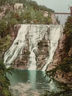 Photochrom Prints For Sale Drucke: Ithaca Falls, c1901. Creator: Unknown