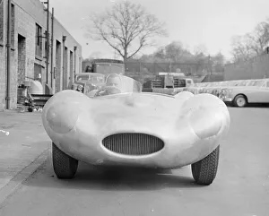 Classic Motor Transport Drucke: Jaguar D Type prototype, 1954