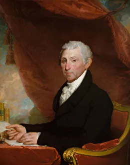 Gilbert Stuart Painting Drucke: James Monroe, ca. 1820-22. Creator: Gilbert Stuart