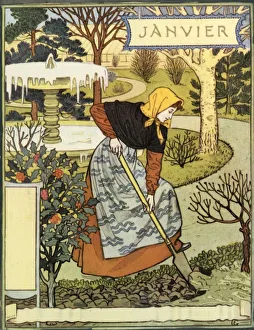 Eugene Grasset Drucke: Januar 1896. Künstler: Eugene Samuel Grasset