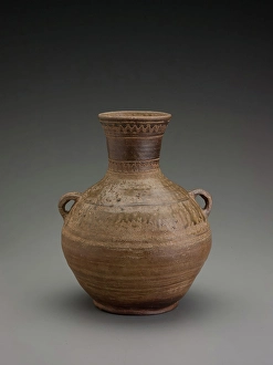 Unknown Artist Heritage Artwork Drucke: Jar with combed design, about 50. Creator: Unknown