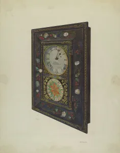 Die Uhr des J.C.Brown, wahrscheinlich um 1940 von William O.Fletcher geschaffen ist