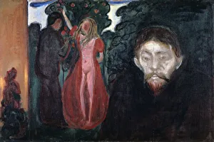 Drucke von Eifersucht, 1895. Aus der Rasmus Meyers Samlung in Bergen (Norwegen) Edvard Munch Drucke: Eifersucht, 1895. Künstler: Edvard Munch
