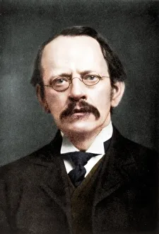 Colourised Black And White Print Drucke: JJ Thomson, British physicist, c1896-c1915