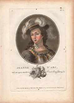 Joan Of Arc Portrait Drucke: Joan of Arc, 1787
